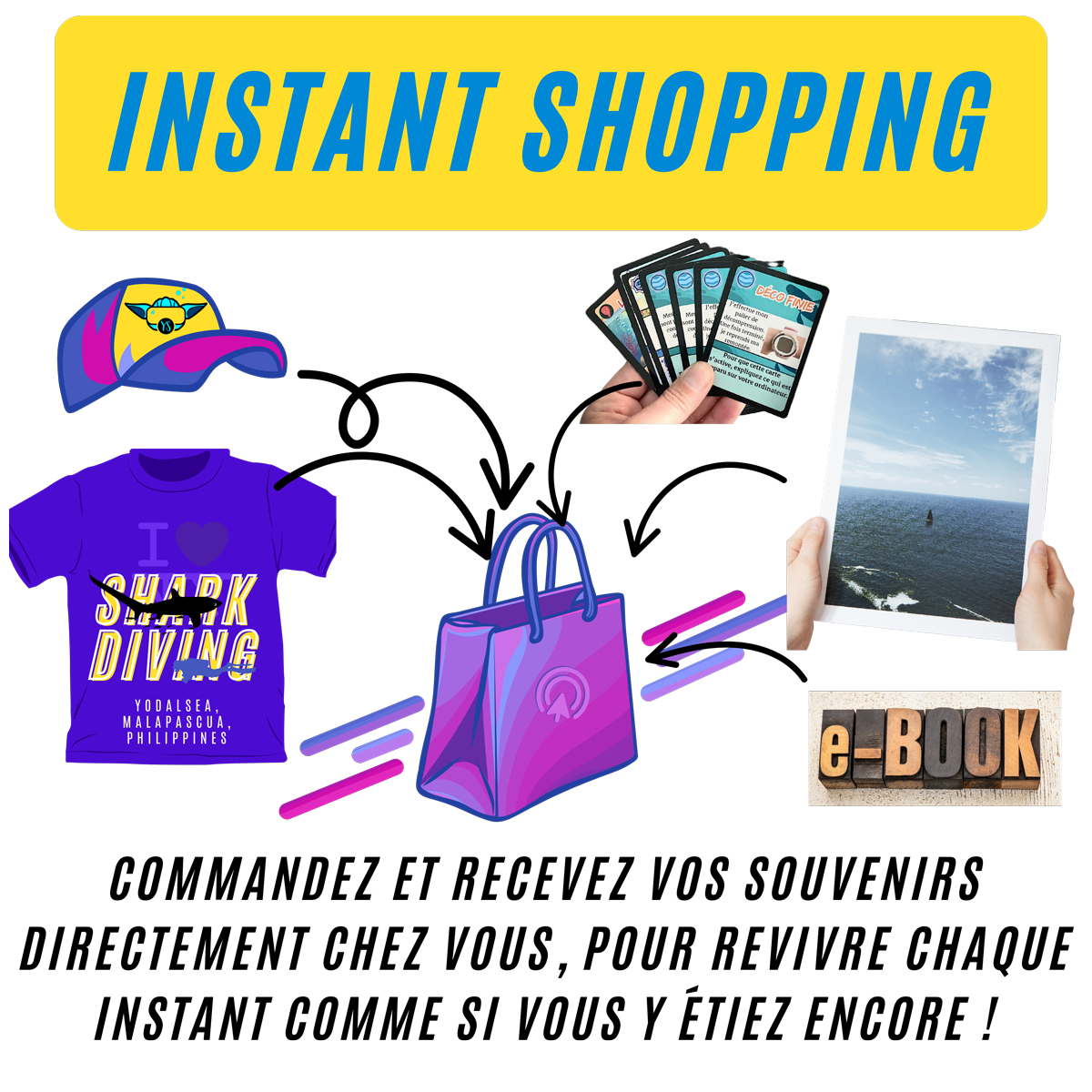 Shop - Commandez et recevez vos souvenirs directement chez vous, pour revivre chaques instant comme si vous y éttiez encore.